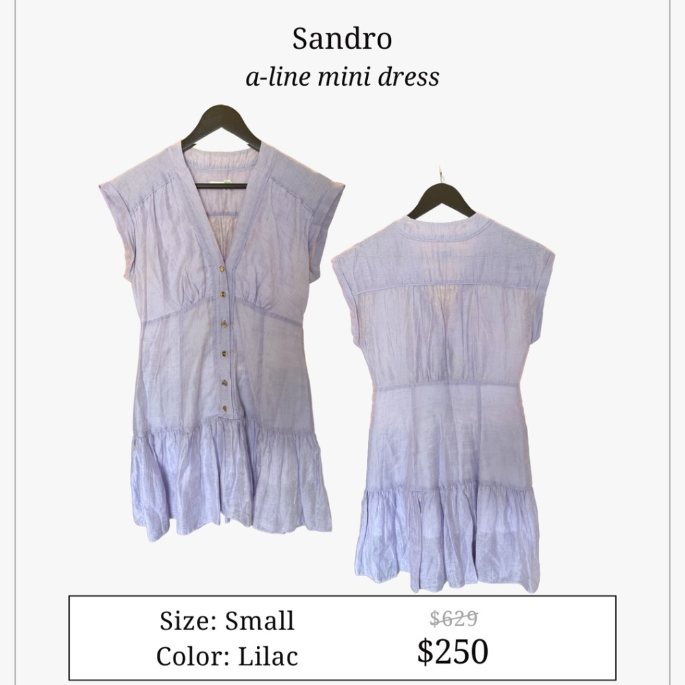 SANDRO a-line mini dress